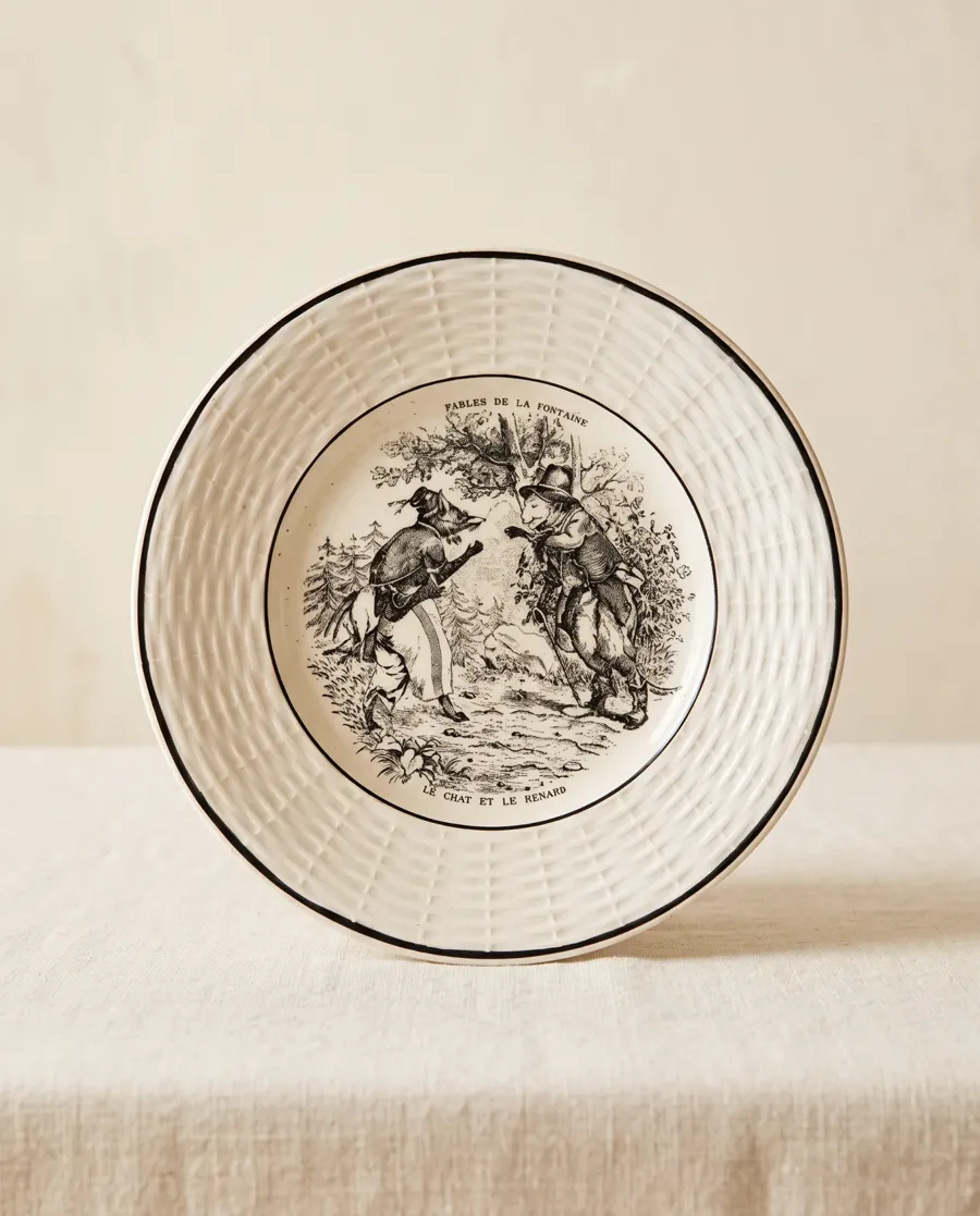 Assiettes illustrées des Fables de La Fontaine, photo 4